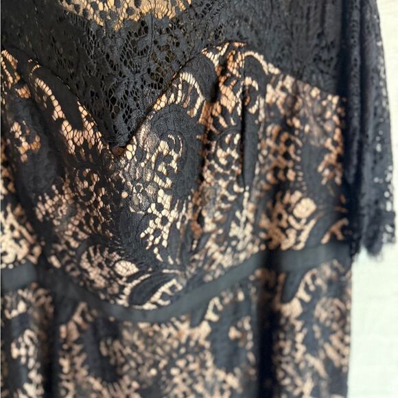 City Chic Estella FF Maxi Dress Black Size 22 - Picture 10 of 16